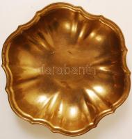 Stilcenter C. Neuhold GesmbH öntött réz asztali dísztál, d: 24 cm, m: 4,5 cm