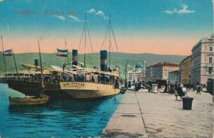 17 db RÉGI külföldi városképes lap; olasz, horvát, szlovén / 17 old foreign town-view postcards; Ita...