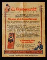 cca 1920-1930 MOP-politur, német nyelvű A/4-es formátumú reklámlap.