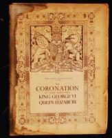 1937 The coronation of their Majesties King George VI and Queen Elizabeth (VI. György és Erzsébet megkoronázásáról szóló képes füzet angol nyelven, benne Magyarországot népszerűsítő cikkekkel)