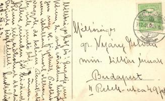 Besztercebánya, Evangélikus leányiskola és templom; Machold F. kiadása / Evangelist girl school