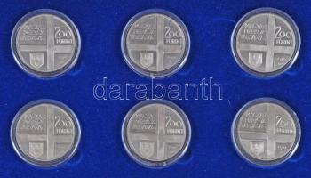 1976-1977. 200Ft Ag "Derkovits, Szinyei, Munkácsi, Mányoki, Rippl-Rónai, Csontváry" a komp...