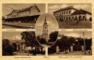 Pásztó, Vasútállomás, templom, iskolák