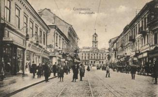 Chernivtsi, Czernowitz; Hauptstrasse / main street (fl)