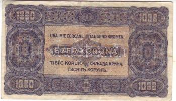 1923. 1000K "Magyar Pénzjegynyomda..." T:II