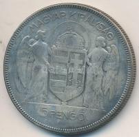 1930. 5P Ag "Horthy jobbra" T:3 Adamo P8
