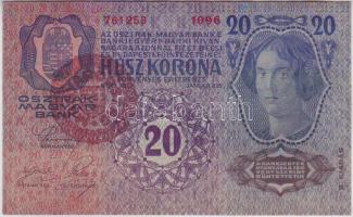 1913. 20K II.kiadás piros magyar körbélyegzővel T:II+ Csak egyszer hatjva!