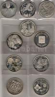Jó modern gyűjtemény főleg MÉE fehérfém érmékből 36 klf db érdekes motívumokkal T:PP (összes!)