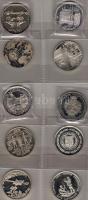 Jó modern gyűjtemény főleg MÉE fehérfém érmékből 36 klf db érdekes motívumokkal T:PP (összes!)