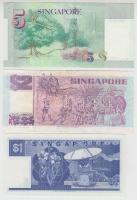 Szingapúr 1987-1999. 1$ + 2$ + 5$ T:I-,II
Singapore 1987-1999. 1 Dollar + 2 Dollar + 5 Dollar C:AU,X...