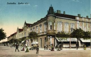 Szabadka, Rudics utca; kiadja Lipsitz / street