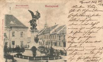 Budapest I. Honvéd szobor Divald (EK)