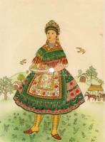 12 db-os Colorvox hanglemez sorozat (népviselet ábrával, magyar zenei és népzenei felvételekkel