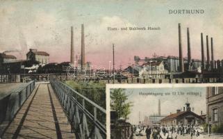 Dortmund, Eisen- und Stahlwerk Hoesch / iron works (wet damage)