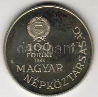 1983. 100Ft "Széchenyi" T:PP eredeti csomagolásban, tanúsítvánnyal