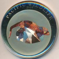 Palau 2009 1$ Cu-Ni "Csendes Óceán vadvilága / Gekkó" multicolor T:PP Tanúsítvánnyal  Palau 2009. 1 Dollar Cu-Ni "Pacific Wildlife / Gecko" multicolor C:PP With certificate