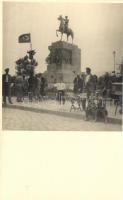1933 Izmir, Smyrna; Mustafa Kemal statue, photo