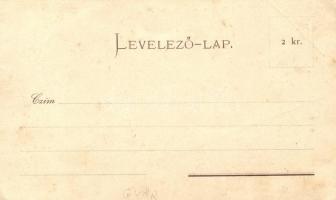 Győr, Orsolya rendi zárda, polgári elemi iskola; floral (EB)