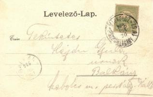 Miskolc, Széchenyi utca, Korona szálloda; kiadja Falkenstein S. könyv- és papírkereskedése