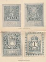 1899 Okmánybélyeg pályázatra beadott pályaművek nyomata