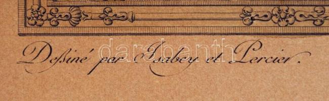 cca 1786-1900 A vértesek vezérezredese. Színezett litográfia, Jean-Baptiste Isabey és Charles Percie...