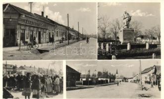 Nádudvar, Fő utca, hősi emlékmű, Papp testvérek vegyeskereskedése