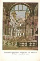 1945 Szombathely, Lebombázott székesegyház - 3 db használatlan képeslap