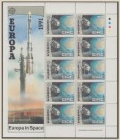 1991 Europa CEPT Űrutazás kisív sor Mi 759-760