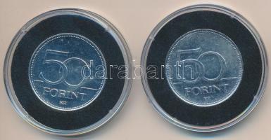 DN "Nagy Magyarok / Zrínyi Miklós, Bethlen Gábor" (2x) multicolor emlékérme sorozat 50Ft ezüstözött CuNi tanúsítvánnyal T:2