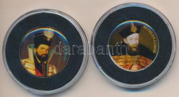 DN "Nagy Magyarok / Zrínyi Miklós, Bethlen Gábor" (2x) multicolor emlékérme sorozat 50Ft e...