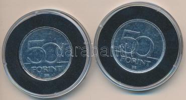 DN "Nagy Magyarok / Petőfi Sándor, Kazinczy Ferenc" (2x) multicolor emlékérme sorozat 50Ft ezüstözött CuNi tanúsítvánnyal T:2