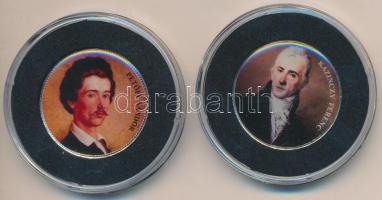 DN "Nagy Magyarok / Petőfi Sándor, Kazinczy Ferenc" (2x) multicolor emlékérme sorozat 50Ft...