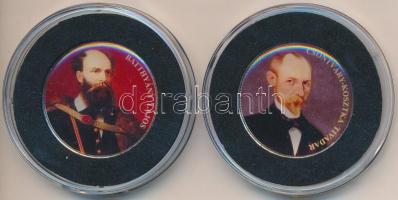 DN "Nagy Magyarok / Batthyány Lajos, Csontváry-Kosztka Tivadar" (2x) multicolor emlékérme ...