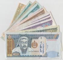 Mongólia 1993-2005. 1T + 10T (3x) + 20T + 50T + 100T (4x) + 500T + 1000T T:vegyes Mongolia 1993-2005. 1 Tugrik + 10 Tugrik (3x) + 20 Tugrik + 50 Tugrik + 100 Tugrik (4x) + 500 Tugrik + 1000 Tugrik C:mixed Krause 52,54,57,62,63,64,65,66,67