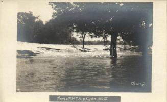 1920 Pozsony, Árvíz - Magántisztviselők körének pályája - 2 db képeslap / office bearers' sport...