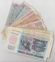 Oroszország 1992-1993. 100R (5x) + 200R (5x) + 500R (5x) + 1000R (4x) + 5000R T:vegyes
Russia 1992-1...