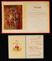 cca 1920-1947 A Magyar Posta két dísztávirata budapesti címekre