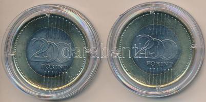 DN "Miskolc" + "Győr" (2x) multicolor emlékérme sorozat 200Ft CuNi T:2