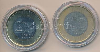 DN "Budapest" + "Salgótarján" (2x) multicolor emlékérme sorozat 200Ft CuNi T:2