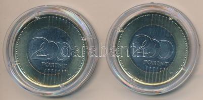 DN "Szombathely" + "Kaposvár" (2x) multicolor emlékérme sorozat 200Ft CuNi T:2