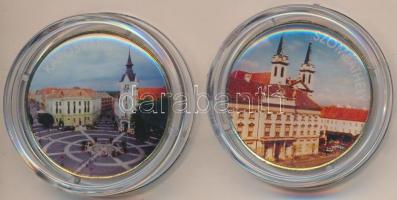 DN "Szombathely" + "Kaposvár" (2x) multicolor emlékérme sorozat 200Ft CuNi T:2
