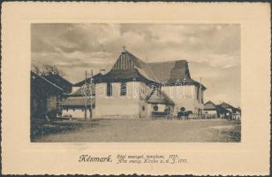 Késmárk, Régi evangélikus templom 1717; Feitzinger Ede No. 533 a. / old evangelical church