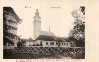 Felka, Katolikus templom, Krompecher-féle turistatelep; Feitzinger Ede / church, tourist house (fl)