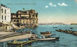 Naples, Napoli; palace Villa Donn'Anna, Posillipo