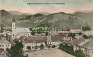 Nagybánya, Református templom; Kovács Gyula kiadása / calvinist church