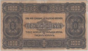 1923. 1000K T.W. nyomdahely jelöléssel és "8 FILLÉR - NYOLC FILLÉR" felülnyomással T:III-
...