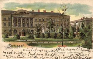 Budapest VIII. Ludoviceum litho (ázott / wet damage)
