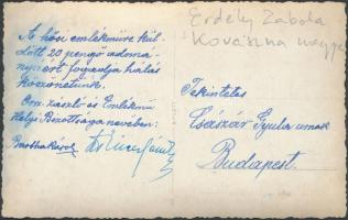 1941 Páva, Hősi emlékmű és országzászló / military monument, national flag, photo