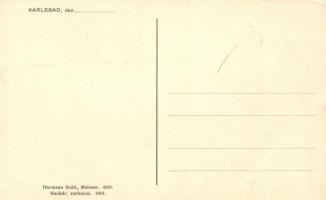 Karlovy Vary, Karlsbad - 3 unused town-view postcards