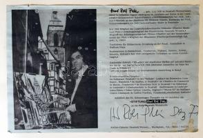 Hans Rolf Peter: Schlossgasse, Hambach. Nyomat, papír, jelzett, 35x46 cm